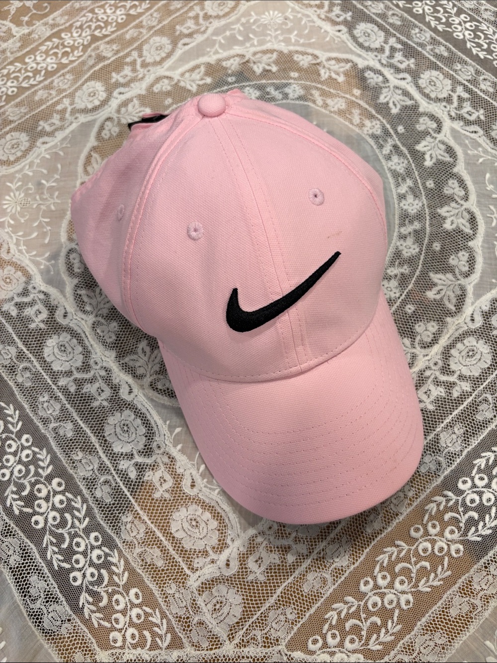 Nike Pink Baseball Cap with Black Swoosh